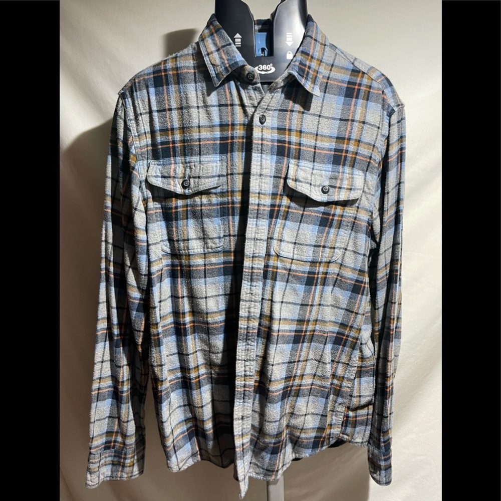Sonoma M Plaid Long sleeve blu/Ylw/orng/gray